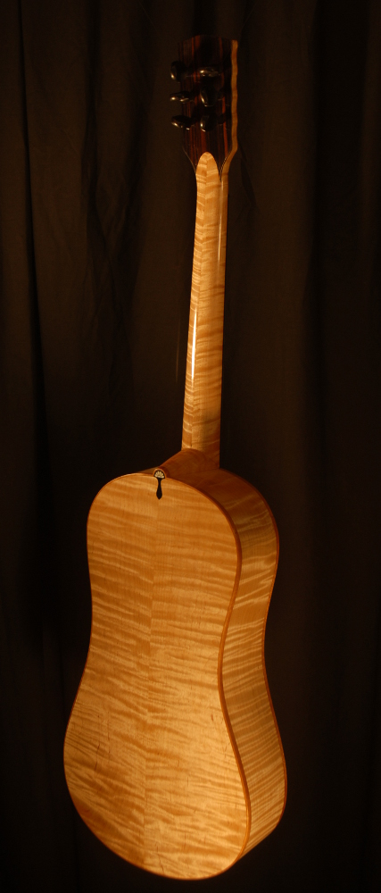 back view of michael mccarten's 10 string baroque guitar model