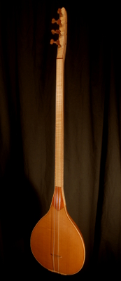 front view of michael mccarten's gourd body baglama saz