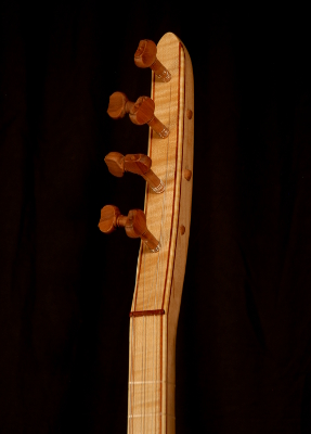 front view of the body of michael mccarten's gourd body baglama saz