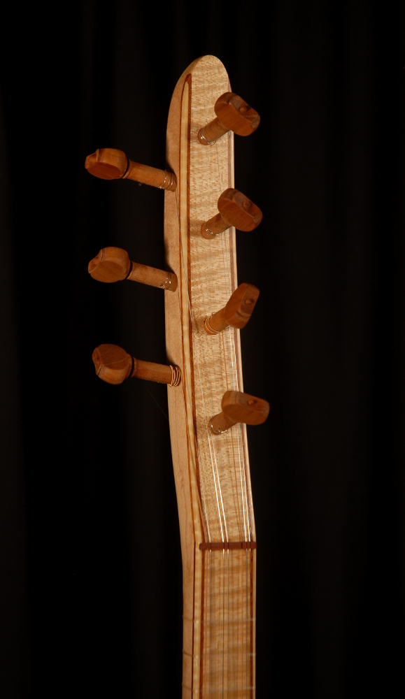 front view of the body of michael mccarten's gourd body curza saz
