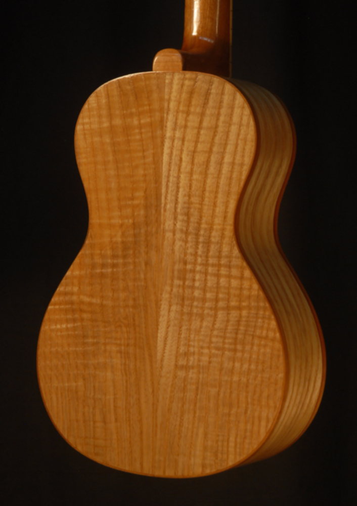 front view of the body of michael mccarten's Concert flat top ukulele model