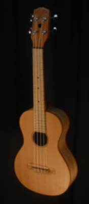 full front view of the body of michael mccarten's Concert flat top ukulele model