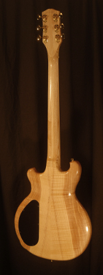 rear view of the body of michael mccarten's DC13T double cutaway electric guitar model