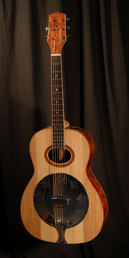 front view of michael mccarten's 000-12 flat top resonator guitar model