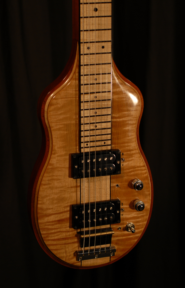 front body detail view of michael mccarten's custom lapsteel model