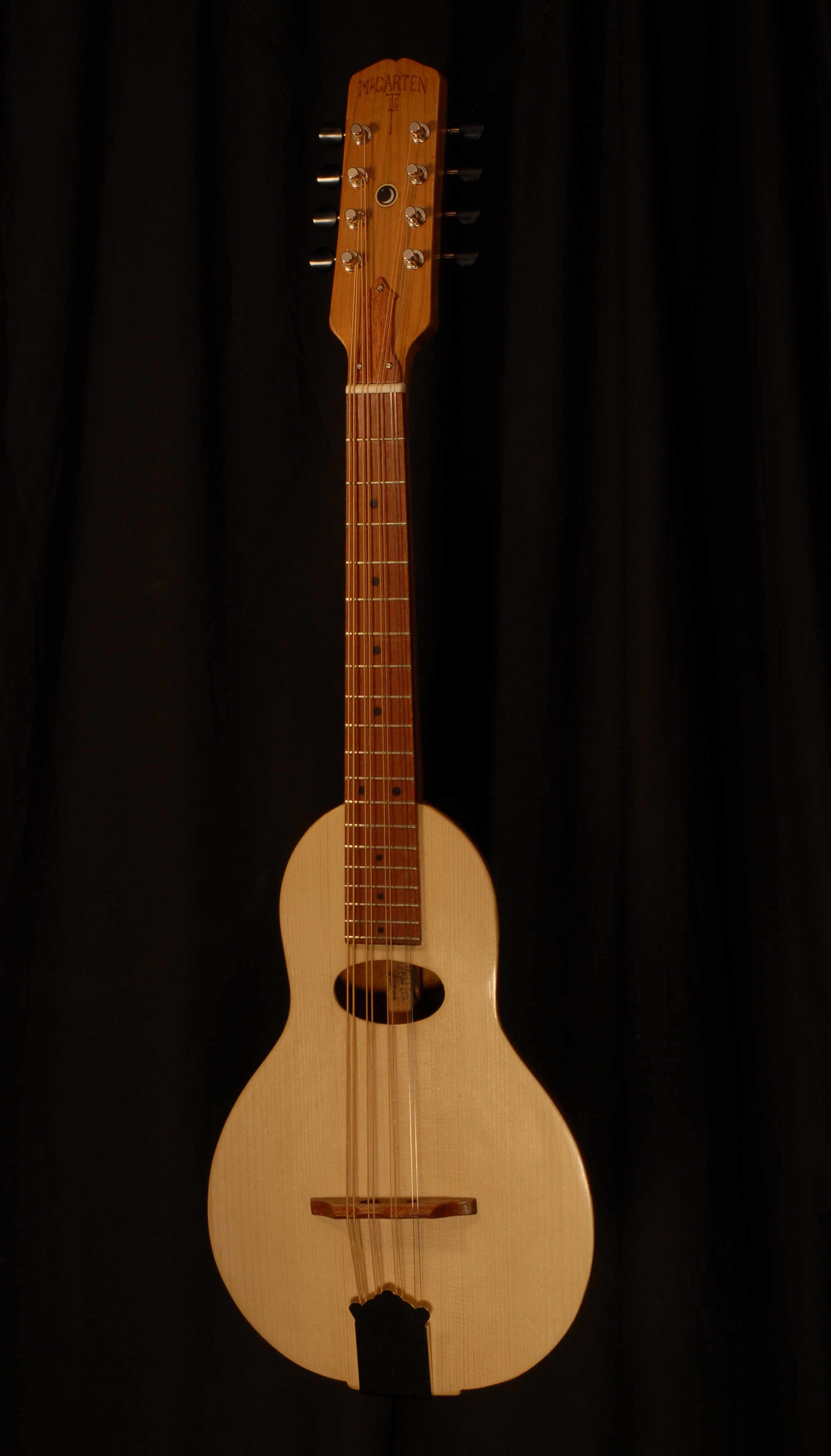 front view of michael mccarten's gourd body Mandola